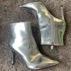 Gianni Bini Silver Booties